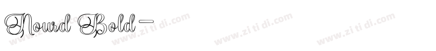 Nourd Bold字体转换